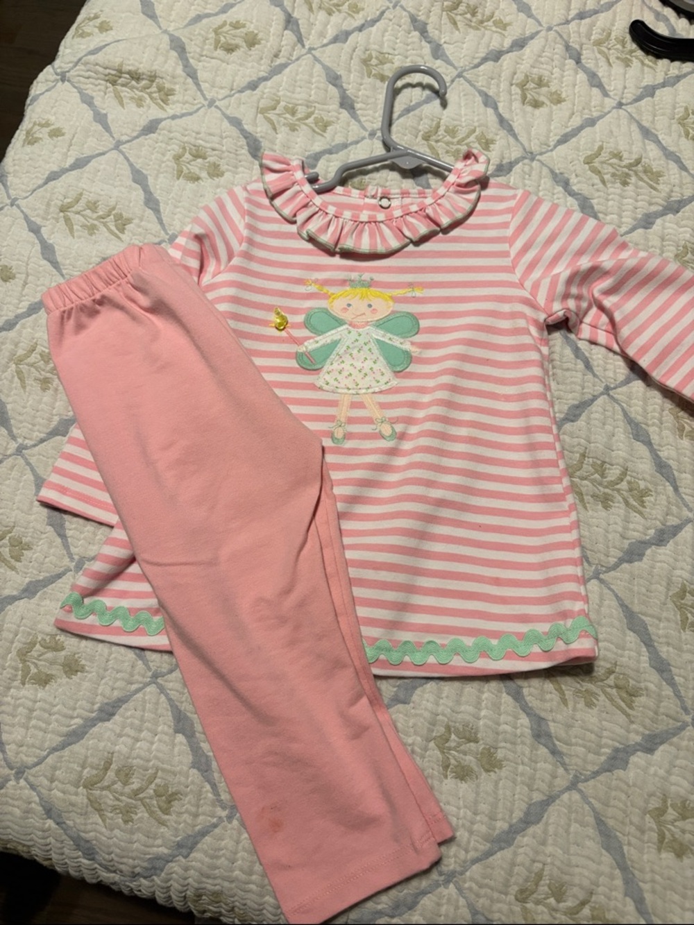 Bailey Boys Pink Stripe Fairy Set